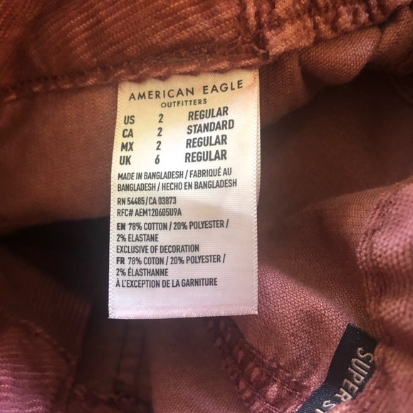 American Eagle Super Stretch Corduroy Skirt Size 2 - Picture 5 of 10